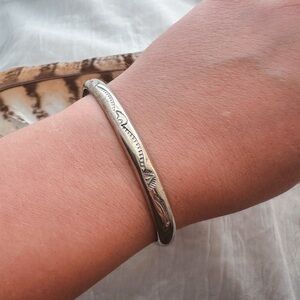 Vintage bear stamped sterling silver bracelet